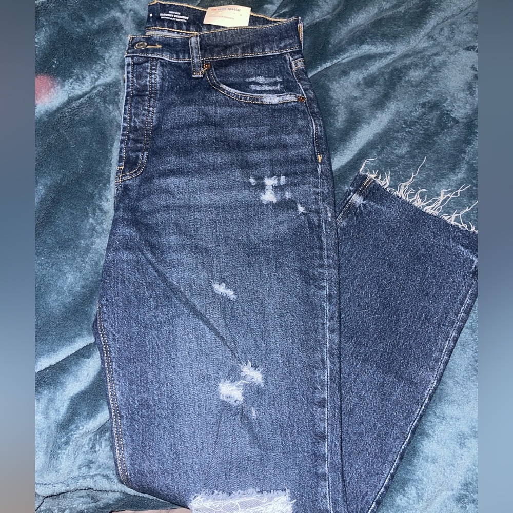 NWT old navy dark wash high rise straight leg jeans